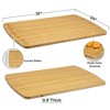 Bamboo Cutting Board 30" x 20", Noodle Board Stove Cover, Extra Large Cutting Board for Kitchen - 2 of 4