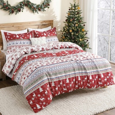 3 Piece Christmas Duvet Cover Bedding Set