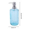 Unique Bargains Elegant Twill Pattern Soap Pump Dispenser for Bathroom 16.9oz 1 Pc - 4 of 4