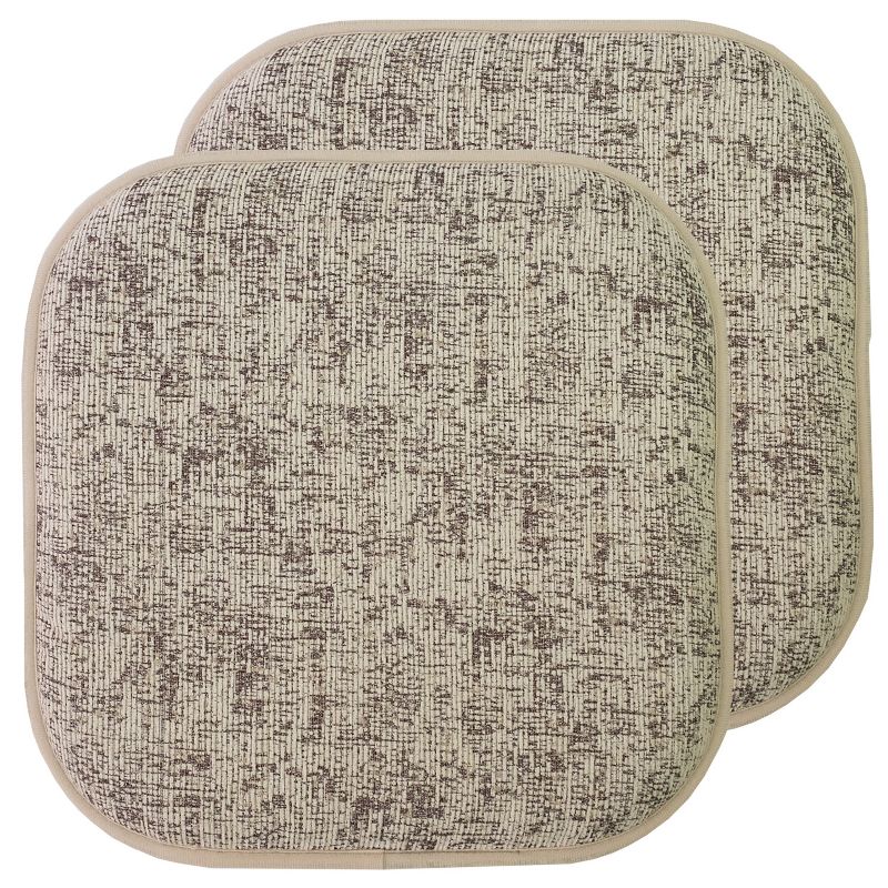 Broadway Memory Foam No Slip Back 16" x 16" Chair Pad Cushion by Sweet Home Collection™, 1 of 8