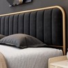 Whizmax Platform Bed Frame, Wood Slat Support Bed Frame with Button Tufted Headboard Bed Frame with Heavy Duty Metal - 4 of 4