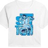 Women's - Lilo and Stitch - Stitch Stack Cropped Graphic T-Shirt - 2 of 4