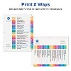 Avery A-Z Dividers for 3 Ring Binders, 26 Tabs per Set, Customizable Table of Contents, Multicolor Tabs (3 Sets of 44225) - 3 of 4