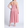 ELOQUII Women's Plus Size Smocked Tiered Maxi Dress - 3 of 3