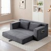 Kumasinova Memory Foam Cloud Loveseat Sofa,2-in-1 Convertible Folding Couch Bed with Pull-Out Sleeper,Corduroy Floor Sofa for Apartment,Bedroom - 2 of 4