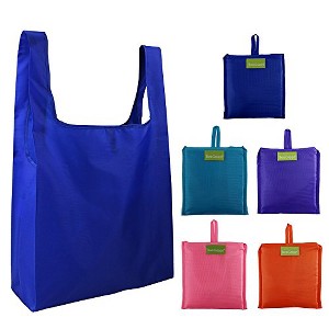 Reusable Shopping Bags for Groceries Foldable XLarge Nylon Tote Bags S - 1 of 4