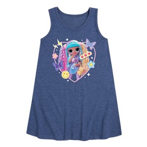 Girls' - LOL Surprise! - Candylicious, Butterflies, & Hearts Graphic Sleeveless Aline Dress - 1 of 4