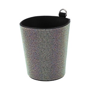 Unique Bargains Car Trash Can Portable Air Vent Faux Leather Trash Bin Assorted Color 1 Pcs - 1 of 4