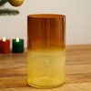 Gold Ombre Crackle Glass Vase (Set of 2) - 2 of 3