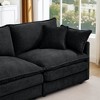 102'' Modular L-Shaped Sectional Sofa with Movable Ottoman, Chenille Upholstery, and DIY Combination - 4 of 4