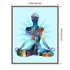 Amanti Art Lotus Pose Moon by Tim Parker Framed Canvas Wall Art - 4 of 4