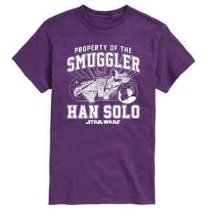 Men's - Star Wars - Property Of The Smuggler Han Solo Short Sleeve Graphic T-Shirt - 1 of 3
