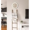 Seiko 22" Beechwood Wall Clock, White - 2 of 4