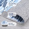 Acekool Washable Boho Area Rug, Soft Low Pile, Foldable, Stain Resistant, Non Slip TPR Back, Grey Blue Natural, Multiple Sizes - 3 of 4