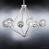 Urban Ambiance Luxury Modern Chandelier,  24-7/8" x 34",  Polished Chrome Finish, UHP2624 - 4 of 4