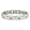 Black Bow Jewelry Men's 10mm Stainless Steel and Diamond Bracelet - 8.5 Inch - 3 of 4