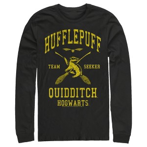Men's Harry Potter Hufflepuff Quidditch Seeker Long Sleeve Shirt - 1 of 4