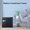 1.2 Cu.Ft Compact Upright Freezer, Single-Door Mini Freezer with Removable Shelves, Freestanding Freezer for Home, Dorm, Apartment - 4 of 4