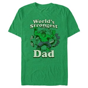 Mens Marvel World's Strongest Dad T Shirt - 1 of 3
