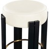 Meridian Furniture,Harrison Cream Vegan Leather Counter Stool - 3 of 4