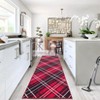 Washable Modern Striped Rug Non Slip Low Pile Rug Soft Throw Floor Cover Foldable Indoor Carpet for Living Room Bedroom Nursery - 2 of 4