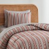 Nestl Comforter Set, 7pc Bed in a Bag, Modern Comforter Sets with Sheets, Striped Design Bed Set - 3 of 4