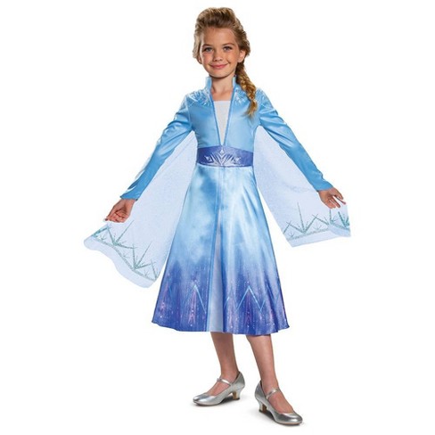 Girls Disney Frozen Elsa Deluxe Halloween Costume Target