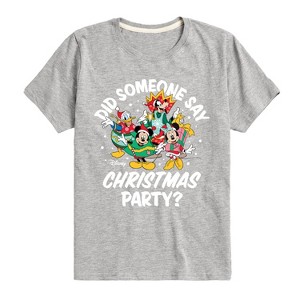 Boys' - Disney - Mickey and Friends Did Someone Say Christmas Party Short Sleeve Graphic T-Shirt - 1 of 4