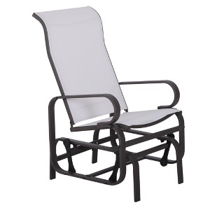 Outsunny Gliding Lounger Chair, Outdoor Swinging Chair with Smooth Rocking Arms and Lightweight Construction for Patio Backyard - 1 of 4