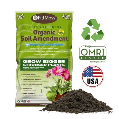 PittMoss Prime Eco-Friendly, Organic, Peat-Free Soil Conditioner
