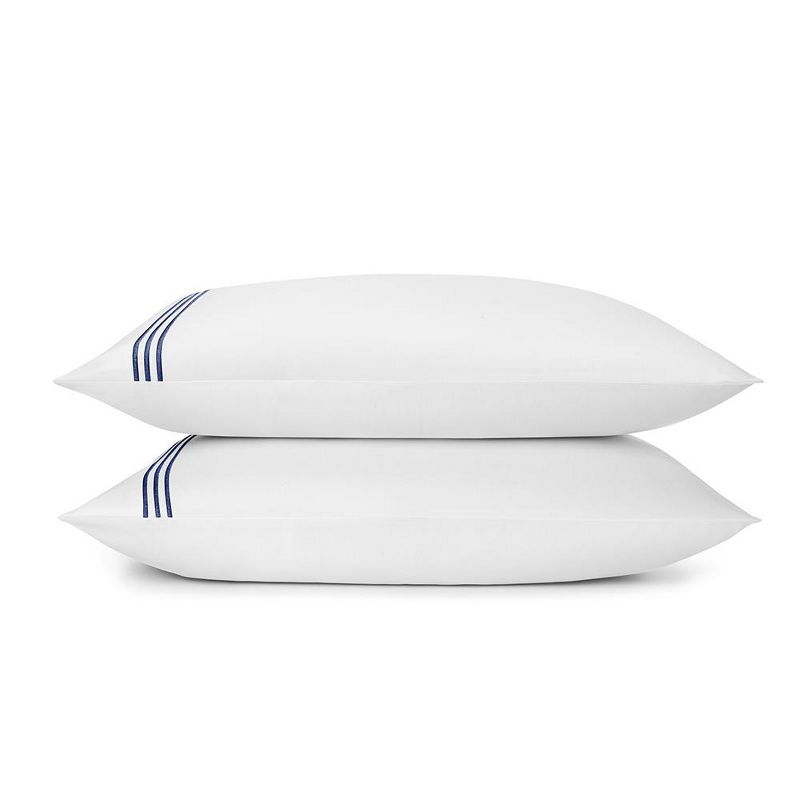 Embroidered Sateen Pillowcase Set - Standard Textile Home, 1 of 4