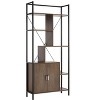 CAVINAS Bookcases for Living Room Modern Storage Cabinet Bookcase with 4 Open Shelves and Door Cabinet for Office - 2 of 4