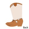My First Rodeo - Shaped Thank You Cards - Little Cowboy 1st Birthday Party Thank You Note Cards with Envelopes - Set of 12 - 4 of 4