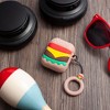 Infinite Curiosity Cute Case Compatible with AirPods 1 & 2 - Hamburger Cartoon Silicone Cover with Ring Strap - 3 of 4