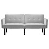 Double Sofa Bed, 3-Position Adjustable Recliner Sofa,Off-The-Floor Design for Easy Cleaning,Modern Folding Sofa for Living Room, Apartment, Office - 2 of 4