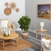 Nearly Natural 4-ft Schefflera Tree in Boho Chic Handmade Natural Cotton Woven Planter with Tassels (Real Touch) - 4 of 4