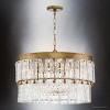 Urban Ambiance Luxury Glam Indoor Chandelier,  16-3/8''H x 24-7/8"W x 24-7/8''D,  Gold Ombre Finish, UHP4951 - 3 of 4