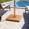 Crestlive Products Patio Umbrella Base 40lbs Outdoor Heavy Duty Square Concrete Stand Market Umbrella - 2 of 4