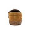 Lands' End Men's Flannel Lined Suede Slip On Moccasin Slippers - 4 of 4