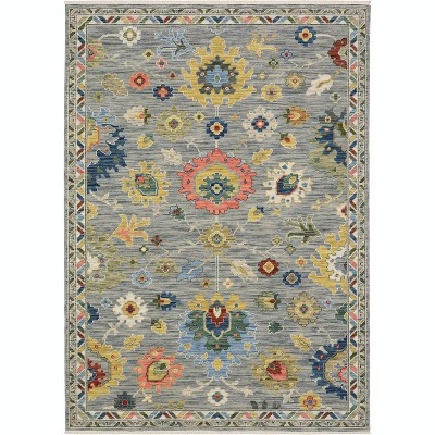 Oriental Weavers Lucca 2888G Grey / Multi Indoor Area Rug - 3'3" x 5'