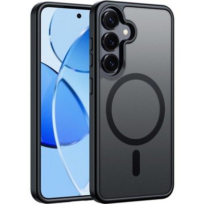 BONGEEK Samsung Galaxy S25,Shockproof Drop Protection for S25 Cover Matte Back Phone Cases for Samsung Galaxy S25-Black