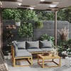 vidaXL Garden Lounge Set Acacia wood and dark grey - 2 of 4