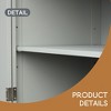 Tall Bathroom Storage Cabinet, Freestanding Storage Cabinet with Two Drawers and Adjustable Shelf, MDF Board with Painted Finish - Leovsnove - 4 of 4