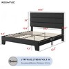 Upholstered Platform Bed Frame with Fabric Headboard - 4 of 4