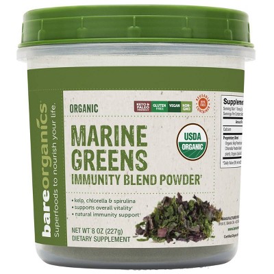 BareOrganics Marine Super Greens Blend - 8oz