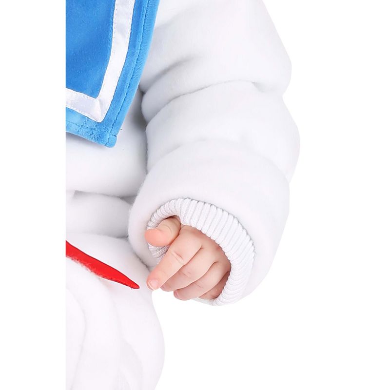 HalloweenCostumes.com 3-6 Months   Ghostbusters Stay Puft Jumpsuit Infant Costume., White/Red/Blue, 3 of 9