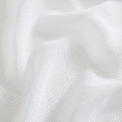 White Sheer Extra Wide Polyester Grommet Window Panel