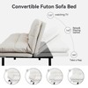 Dyonery 71" Convertible Futon Sofa Bed,Memory Foam Futon Couch,Memory Foam Modern Folding Loveseat Sofa Bed, for Living Room,Office - 3 of 4