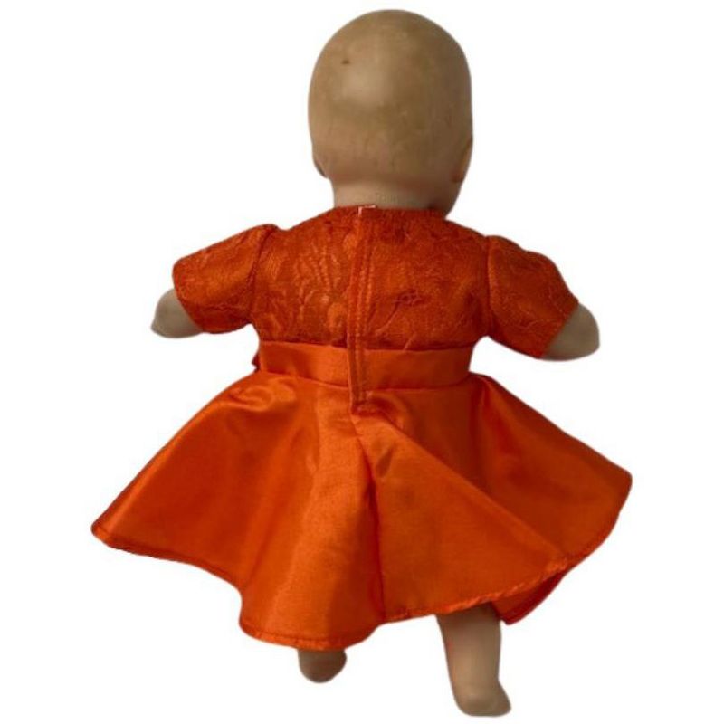 Doll Clothes Superstore Orange Party Dress Fits 14-15 Inch Baby Dolls, 4 of 5