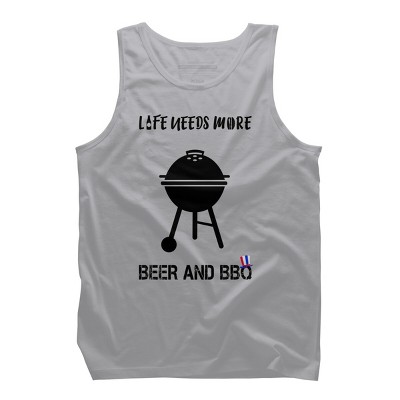 Men's Design By Humans July 4th Life Needs More BBQ By TeeShirtMadness Tank Top